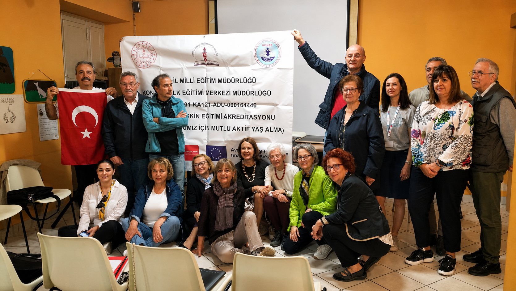 Partecipanti a un’esperienza Erasmus+ nell’ambito dell’Educazione degli Adulti